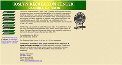 Desktop Screenshot of joslynrec.org